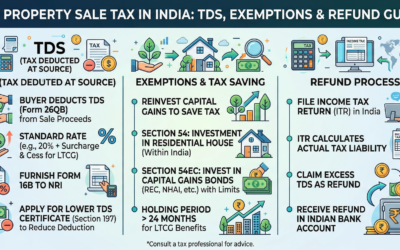 NRI Property Sale Tax in India: TDS, Exemptions & Refund Guide